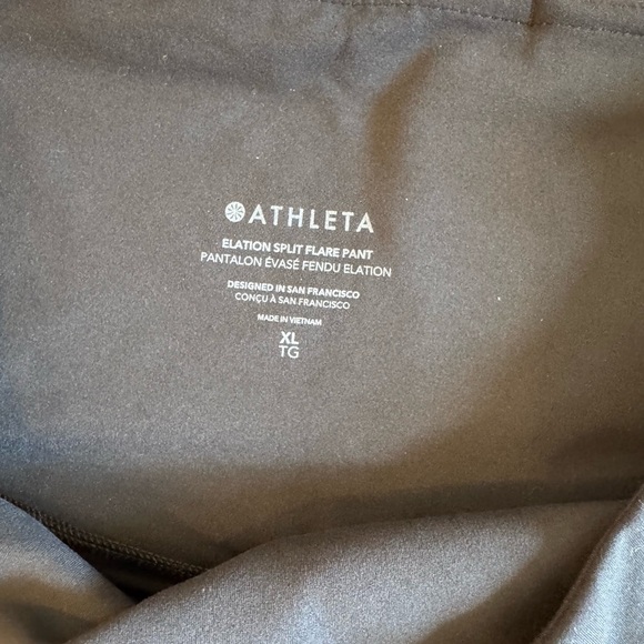 Athleta Women's black Flared Leggings - Picture 5 of 6